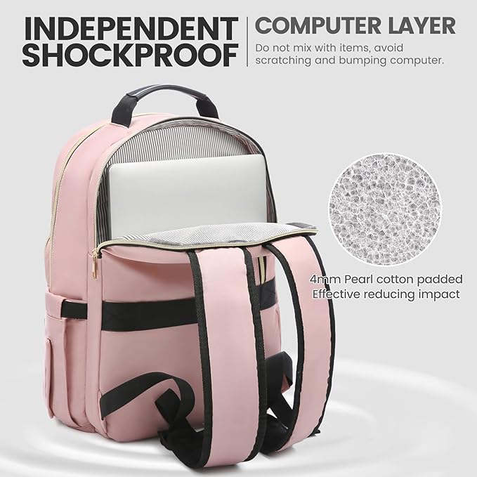 LOVEVOOK Laptop Backpack for Women 17.3 inch, Cute Womens Travel Backpack Purse - Image 3