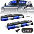 HLauto 604N Emergency Dash Strobe Lights: 2x16.8 inch Blue White Security Light by HLauto