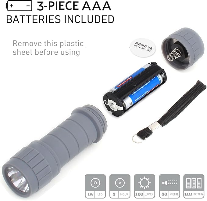 10-Pack Professional Outdoor Mini Flashlights Set, Super Bright 100 Lumen LED - Image 4