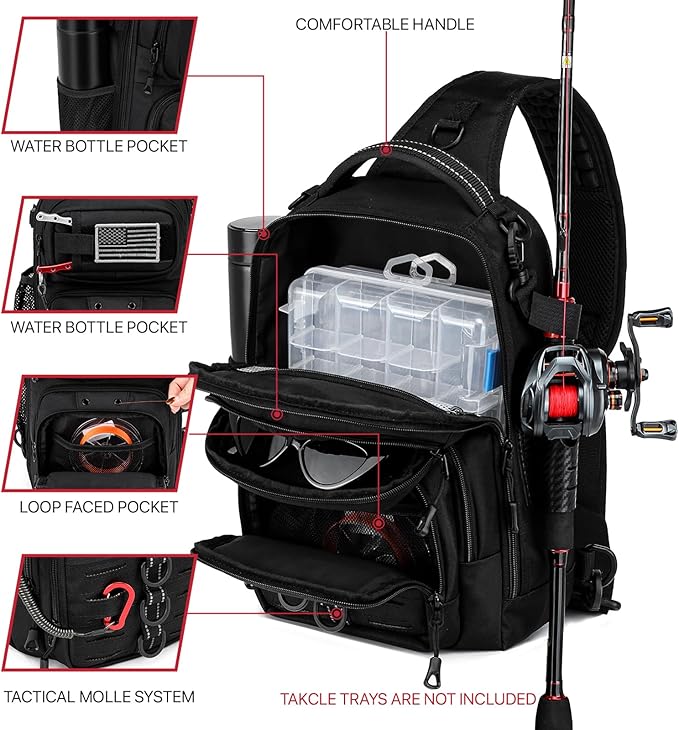 Fishing Sling Bag, Fishing Bag - Image 3