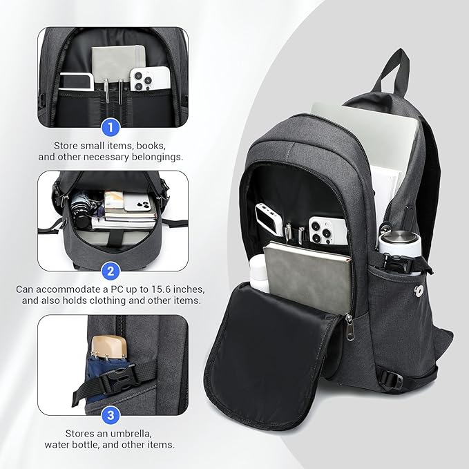Kono Travel Laptop Backpack - Image 4