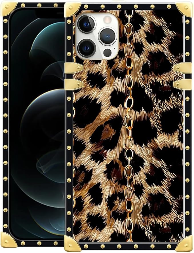 Compatible with iPhone 11 Pro Max Case, Seamless Gold Chain Leopard Luxury by Unknown