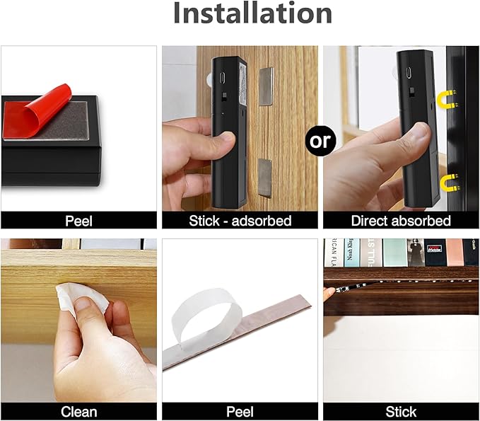 WOBANE Motion Activated LED Strip Light, Rechargeable Magnetic Battery Box - Image 6