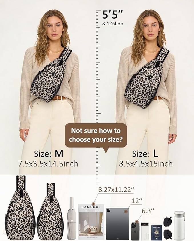 Pritent Crossbody Bags for Women Men Trendy Sling Bag Backpack Casual Chest Bag - Image 7