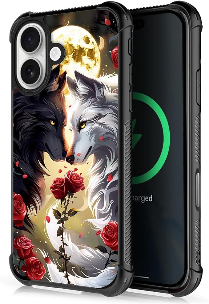 for iPhone 17 Case, for MagSafe Graphic Design for Girl Boy Soft Silicone Hard by FKBRCL4U