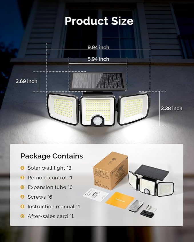Brightown 3 Pack Solar Outdoor Lights - Image 7