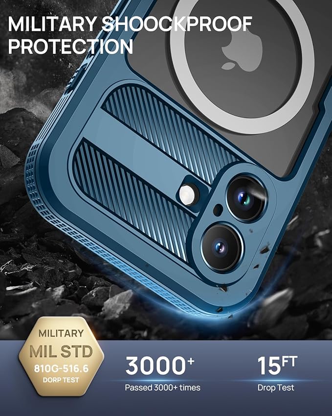 Lanhiem Magnetic for iPhone 16 Plus Case, IP68 Waterproof Dustproof Case - Image 5