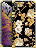 Compatible with iPhone XR Case, Blooming Rose Golden Flower Luxury Golden by Unknown