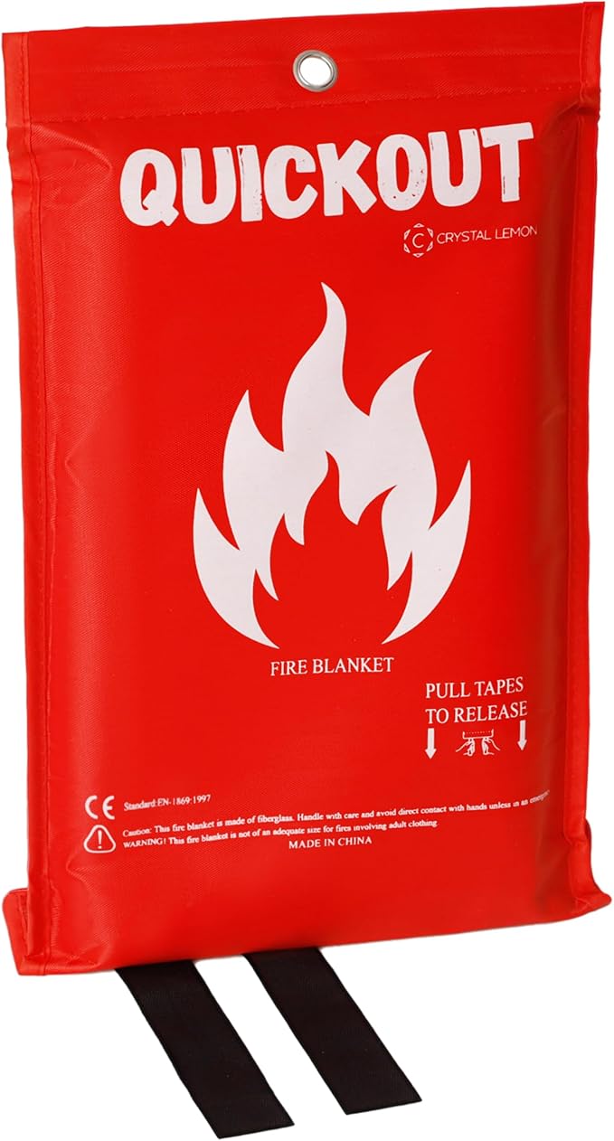 Crystal Lemon Fire Blanket 8-Pack, Home and Kitchen Fire Safety Blankets - Image 3