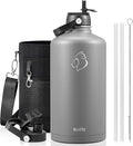 BUZIO Gallon Water Bottle Insulated, 128 oz Large Water Jug Vacuum Stainless by BUZIO
