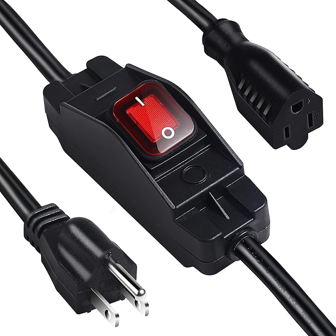 Outdoor Extension Cords with Switch Waterproof Switch 3 Prong Extension Cord by EasyToOperateLow-CostSolution
