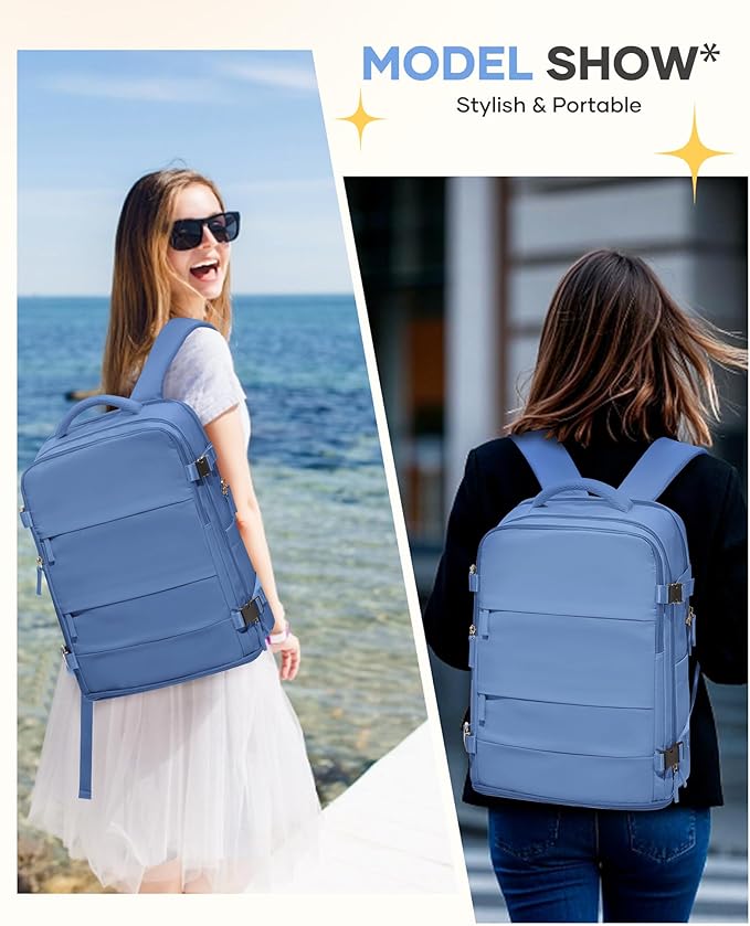 Travel Backpack for Women Airline Approved Carry on Backpack for Airplanes - Image 3