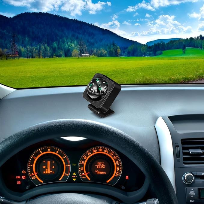 DOITOOL Car Compass Portable Auto Dashboard Ball Compass - Image 7