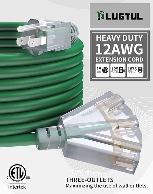 15Ft 12/3 Outdoor Extension Cord - Image 2