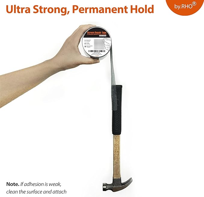 by.RHO Screen Repair Kit, Extra Wide, Adhesive & Waterproof, Fiberglass - Image 4