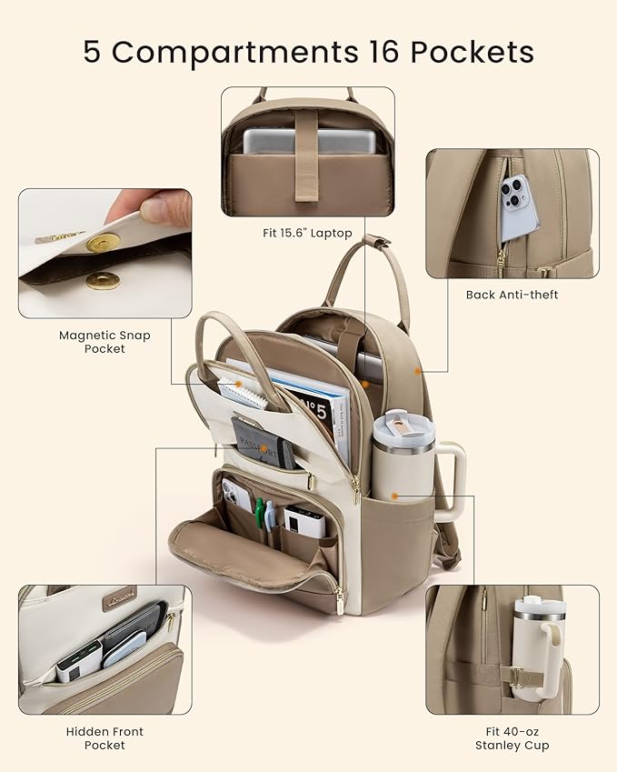LOVEVOOK Laptop Backpack for Women - Image 3