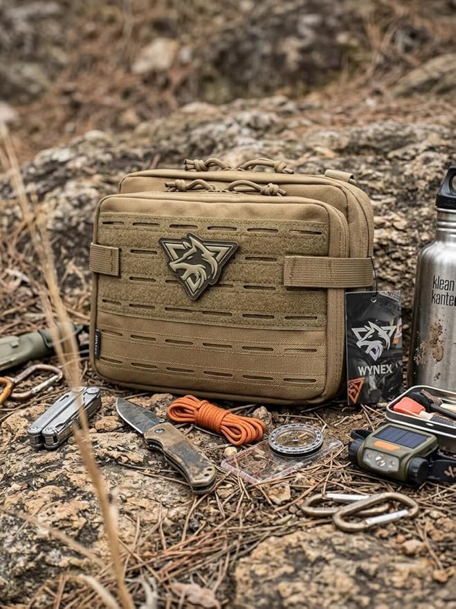 WYNEX Tactical Molle Admin Pouch of Double Layer Design, Admin Pouches Molle - Image 6