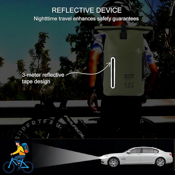 Waterproof Backpack, Waterproof Backpack That Can Float, Suitable - Image 4