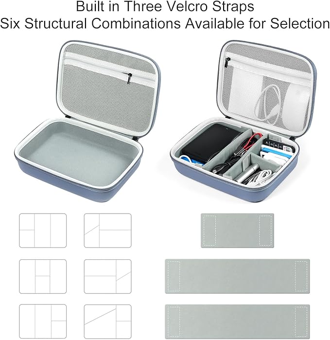 EVA Electronic Accessories Storage Case Large Shockproof Waterproof Storage Bag - Image 3