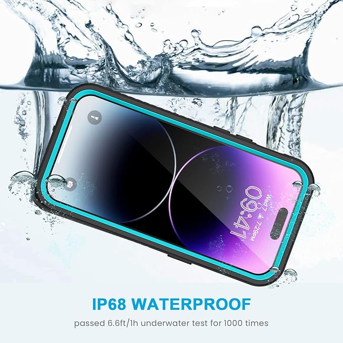 Lanhiem for iPhone 14 Pro Case, IP68 Waterproof Dustproof Shockproof 14 Pro Case - Image 2