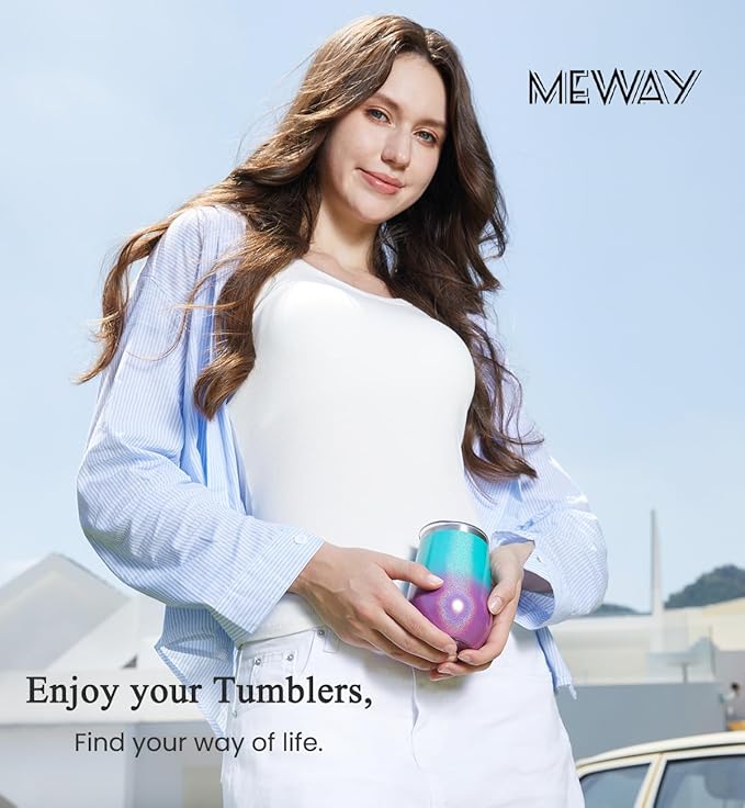 MEWAY 12oz Stainless Steel Wine Tumbler - Image 7