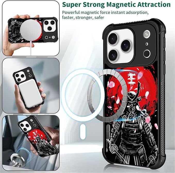 for iPhone 17 Pro Case, for MagSafe Graphic Design for Girl Boy Soft Silicone - Image 2