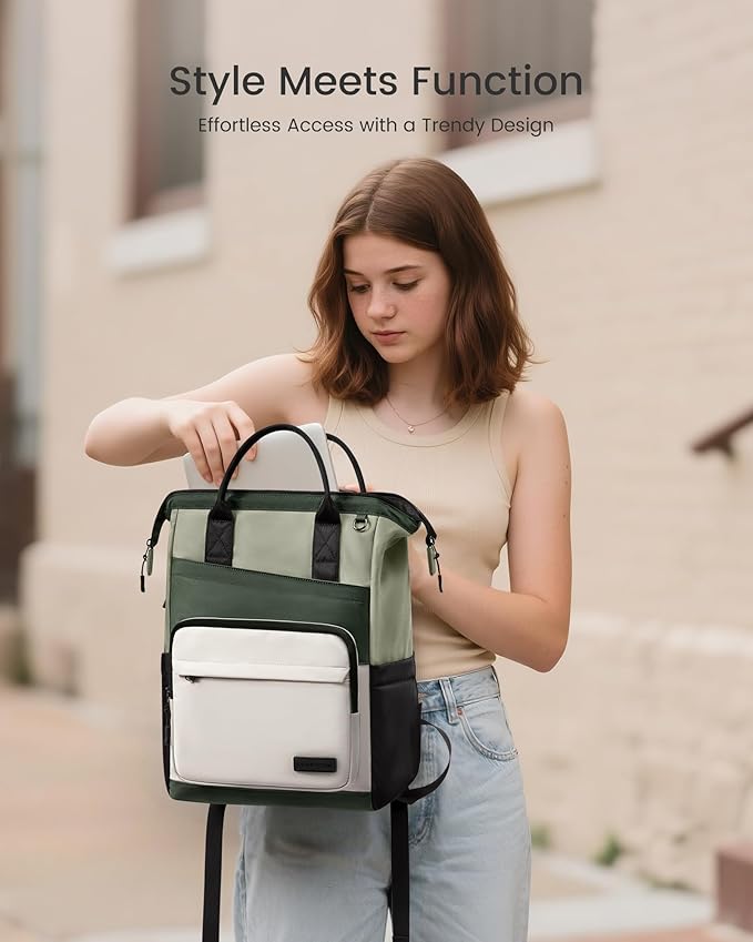 LOVEVOOK Laptop Backpack for Women, 17 Inch Travel Backpack for Work College - Image 6