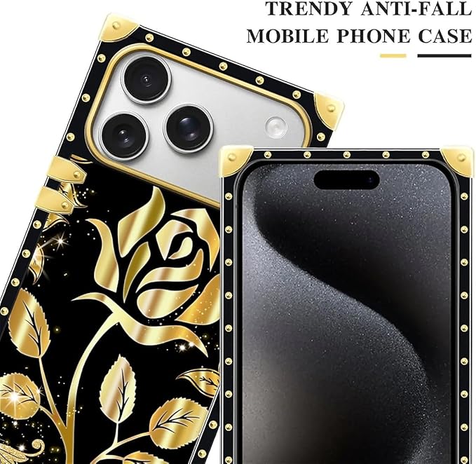for iPhone 17 Pro Case Luxury Golden Decoration - Image 4