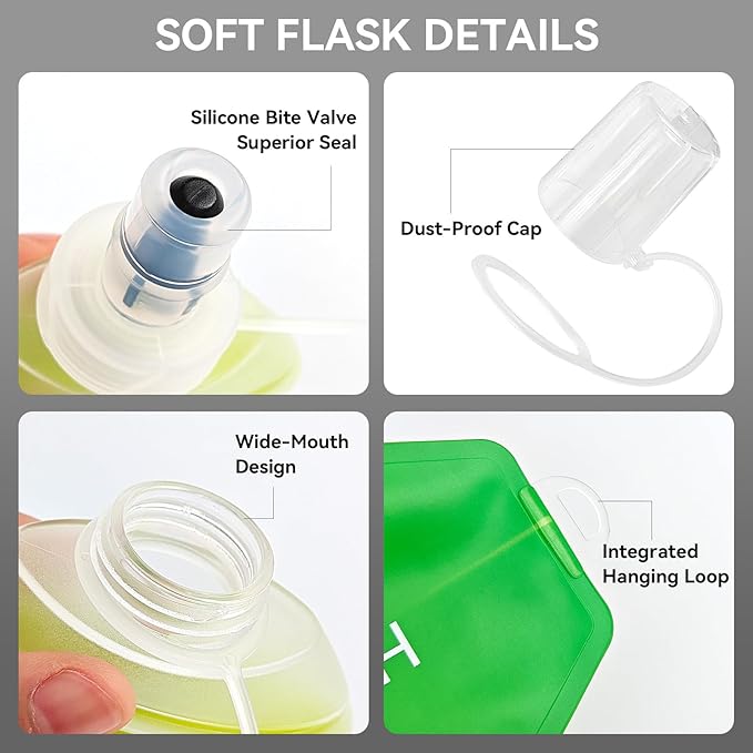 500ml Soft Flask Soft Water Bottle - Image 5