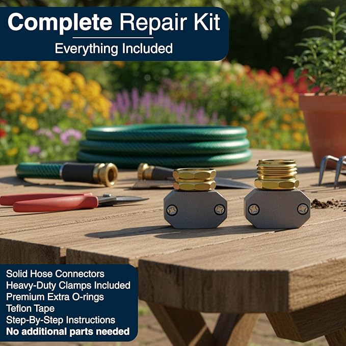 DBR Tech® Hose Repair Kit – Fix Leaks on 3/4 & 5/8 inch Garden Hoses - Image 7