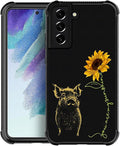 for Samsung Galaxy S22 Case, Pig Sunflower Yellow Sunshine Pattern Graphic by FKBRCL4U