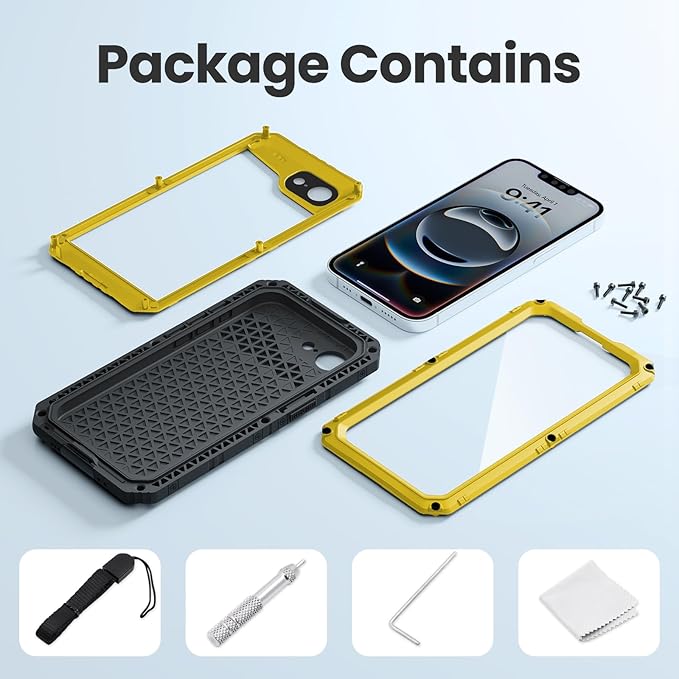 Mitywah Waterproof Case for iPhone 16e and for iPhone 17e, Shockproof Heavy - Image 6