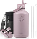 BUZIO 64oz Insulated Water Bottle, Half gallon Stainless Steel Jug, Triple Wall by BUZIO