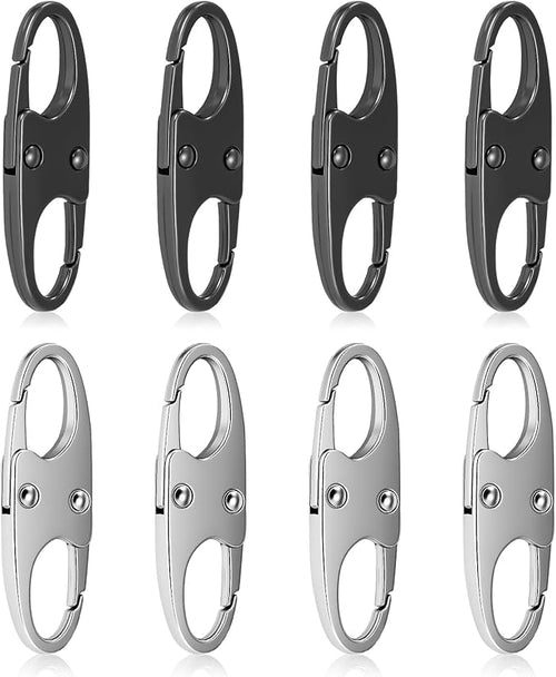8 Pcs Anti-Theft Small Carabiner Clip, Double Opening Zipper Pull Replacement by Unknown
