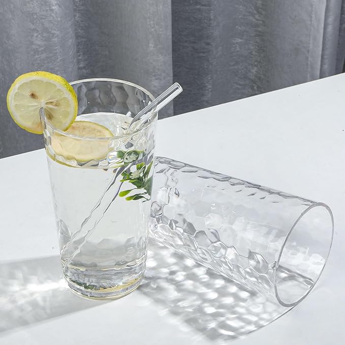 BPA-Free Plastic Tumblers 8 Pack | Reusable Dishwasher Safe | Stackable - Image 4