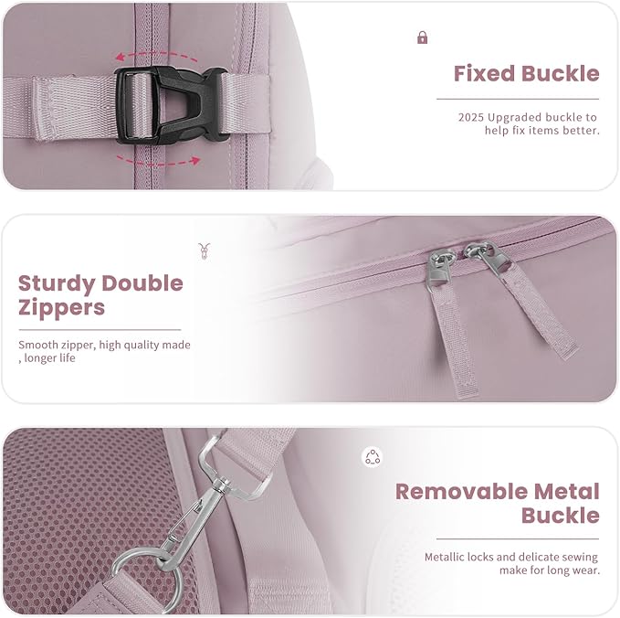 Sinaliy Travel laptop Backpack for Women, Personal Item Size Flight Approved - Image 7