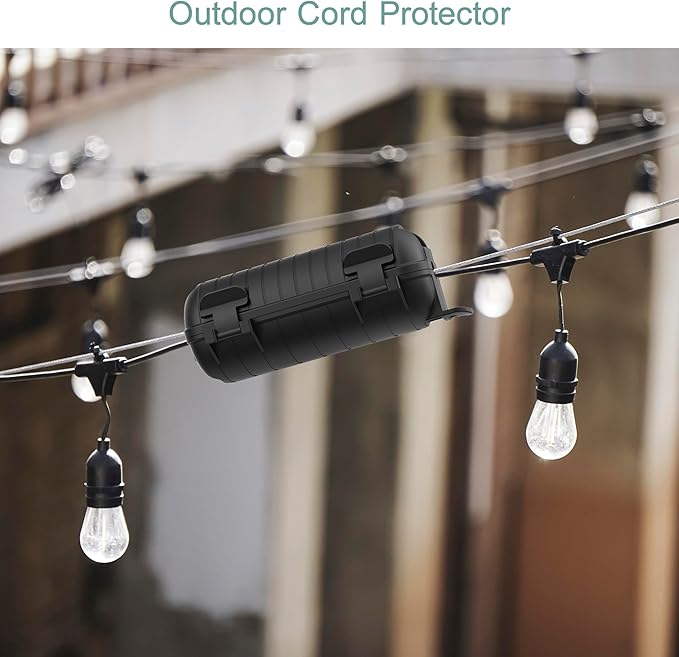 Extension Cord Cover Outdoor, 6 Pack IP54 Water-Resistant Power Cord Protector - Image 3