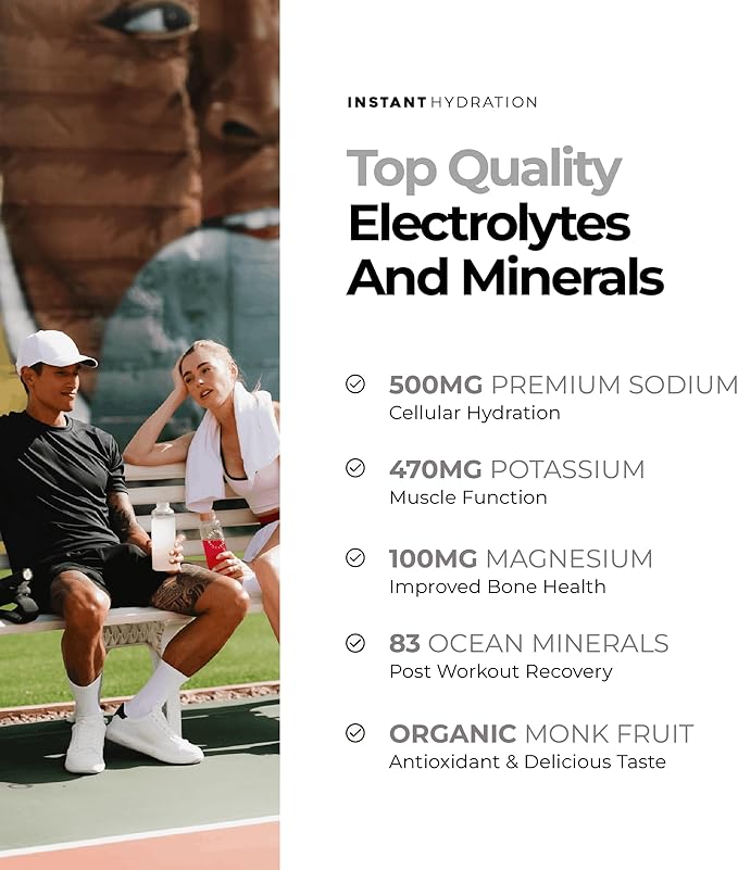 Instant Hydration Sugar Free Electrolytes Powder Packets Variety Pack - Image 4