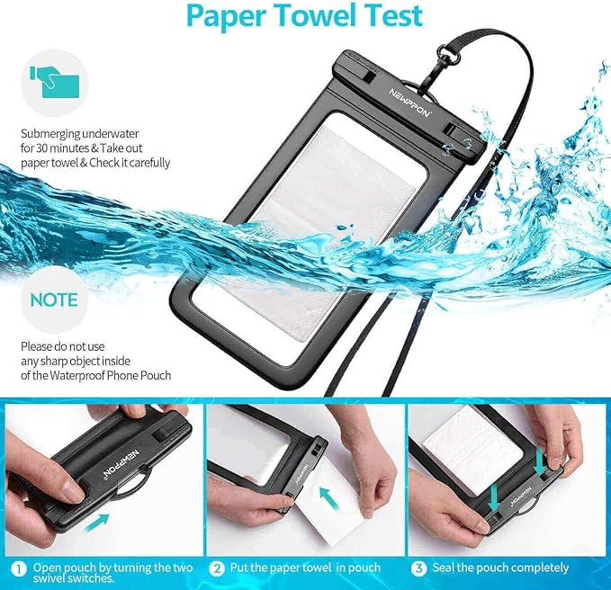 4 Pack 8.5“ Waterproof Cell Phone Pouch - Image 5