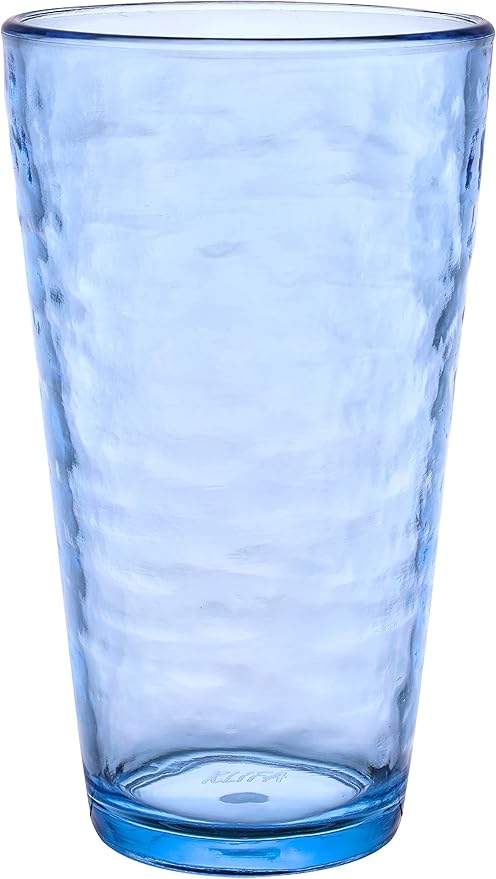 KLIFA- RIPPLE- 22.5 ounce, Acrylic Highball Drinking Glasses Cups, Stackable by KLIFAHome
