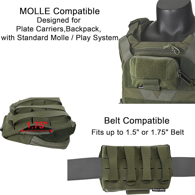 Tactical Molle Admin Pouch Chest Rig Small Molle Chest Pouch Utility MOLLE/Belt - Image 6