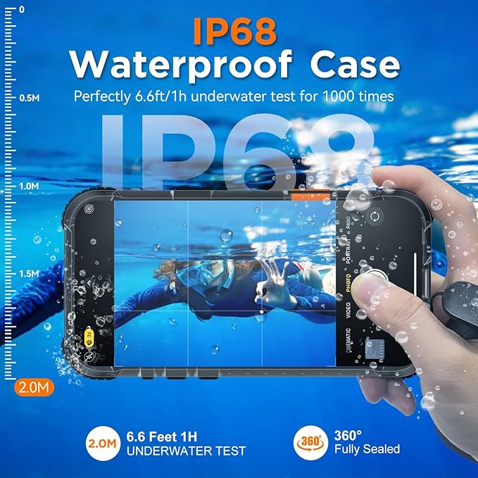 WIFORT for iPhone 17 Air Waterproof Case, - Image 3