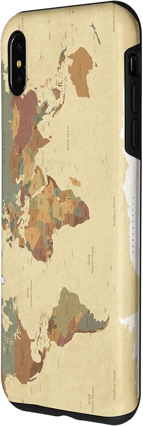 Globe Map Smartphone Cell Cover Gift World Map Pattern Phone Case - Image 2