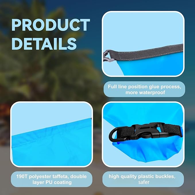 6PCS Dry Bags Waterproof, Lightweight Dry Bags - Image 3
