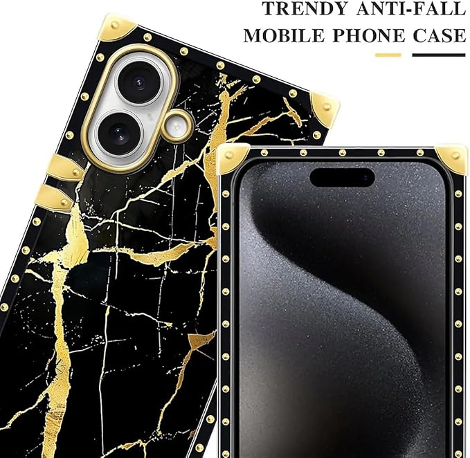 for iPhone 17 Case Luxury Golden Decoration - Image 4