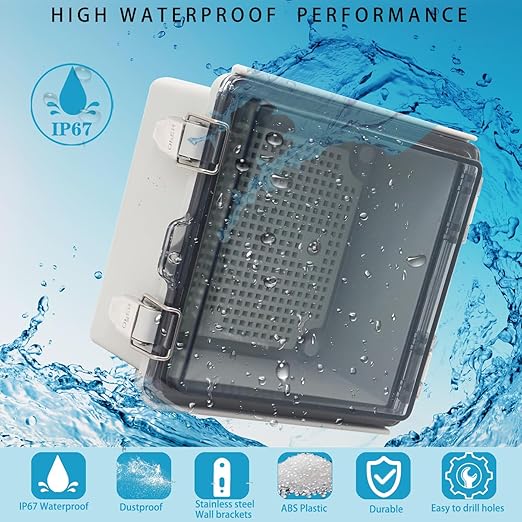 Outdoor Waterproof Electrical Box Junction Box Weatherproof IP67 ABS Plastic - Image 2