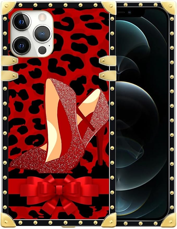Compatible with iPhone 12 Pro Max Case, Elegant High Heels Luxury Golden by Unknown