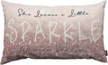 TKS MITLAN Sparkle Pillow Covers 12x20 Inch Glitter Pink She Leaves A Little by TKS+MITLAN