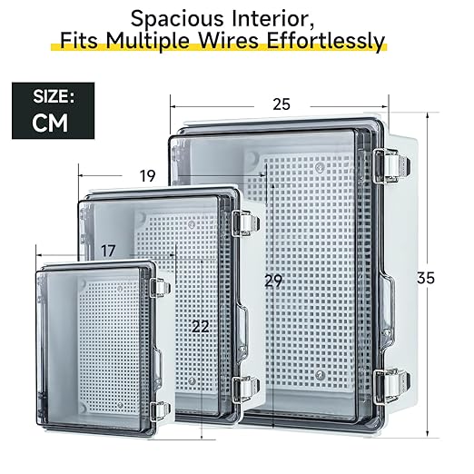 Small Waterproof Electrical Junction Box，IP67 Waterproof Clear ABS Plastic - Image 6