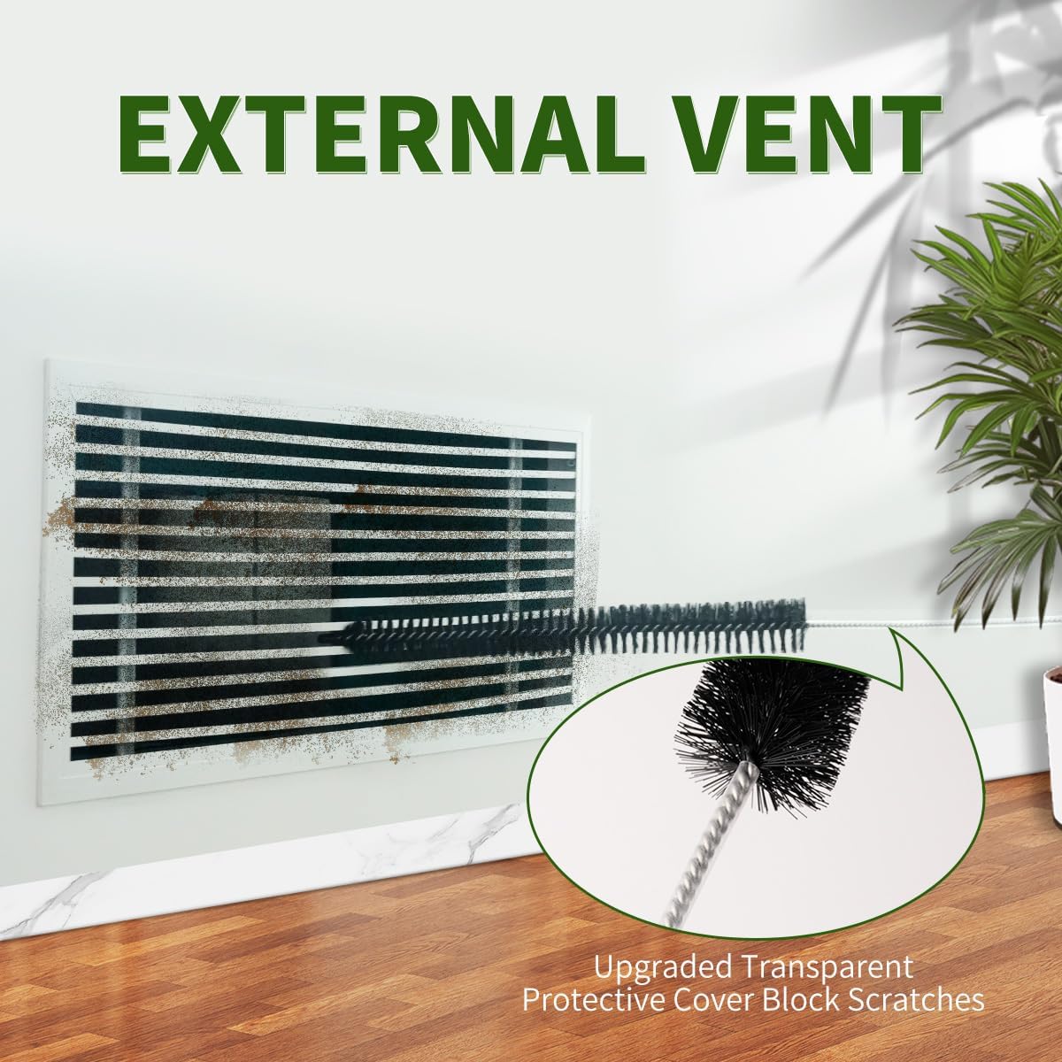 Dryer Lint Brush Vent Cleaner 30 inch Refrigerator Coil Cleaning Brushes Clothes Trap Duct Remover, Crevice Cleaning Brush, Washing Machine Cleaning Tools for Household (2 Pack)